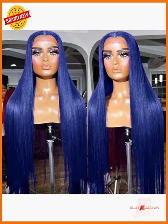 30 Inch Lace Front Wig Human Hair 13x4 HD Transparent Lace Straight Wig 180% main image 5